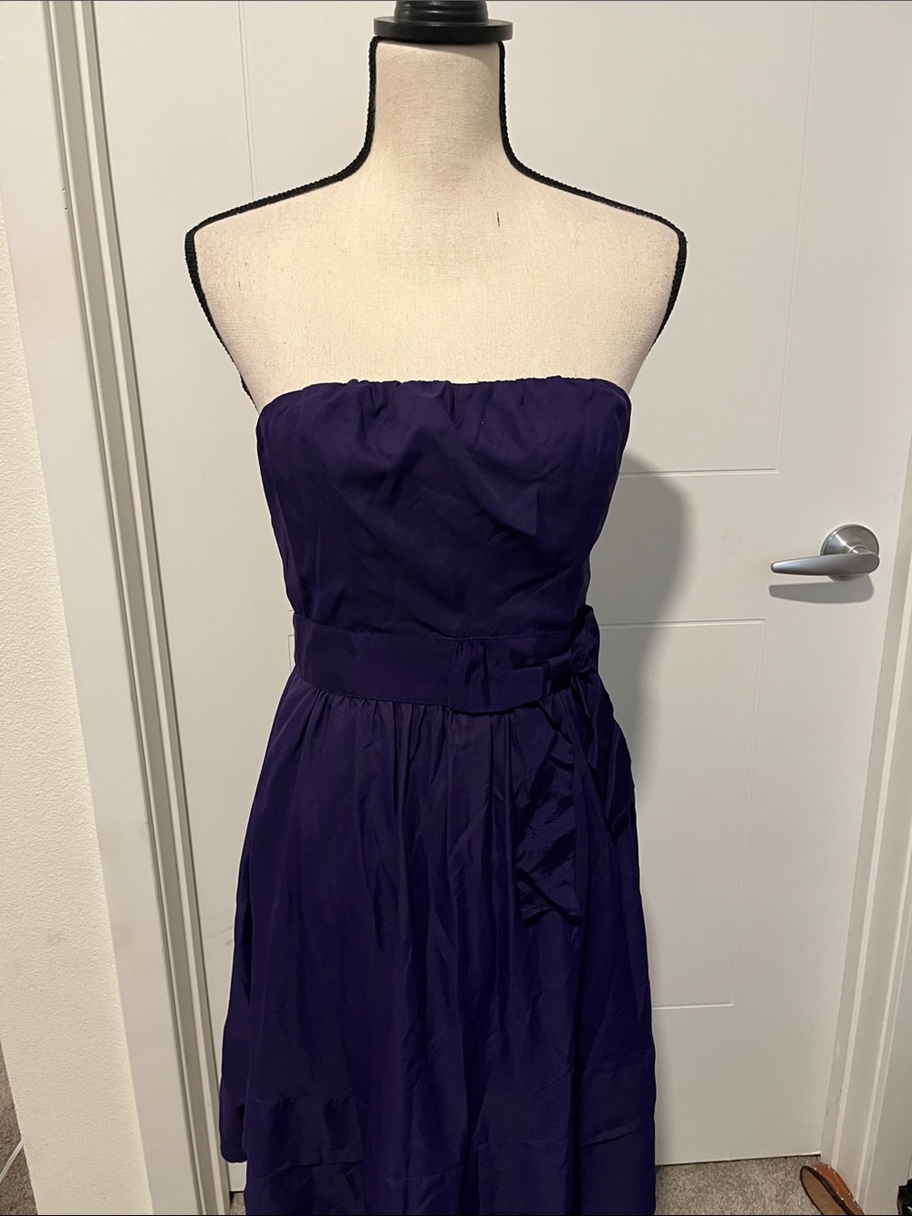 The Limited Y2K Strapless Purple Bow Detail Special Occasion Dress Event Party